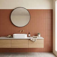Carrelage mural en céramique mate 75x300mm, série plate, couleur unie, pour cuisine et salle de bain
