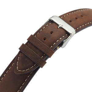 Cinturino per Orologio in Offerta Speciale in Pelle di Vitello Pieno Fiore Crazy Horse Diverse Misure Morbido Cinturino in Vera Pelle Double-Face - Product Image 3