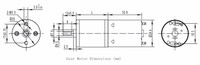 TT Motor DC Motor 6V 12V 24V Yüksek Mukavemetli Dişliler Düz Dişli Motor Ev Aletleri ve Tıbbi Uygulamalar için