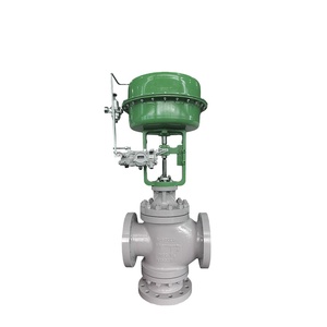 Vanne à globe pneumatique Covna à diaphragme, trois voies, régulatrice, avec actionneur multi-ressorts, pour contrôle hydraulique et réduction de pression - Product Image 2