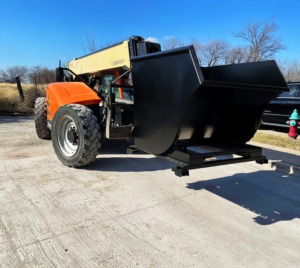 Contenedor basculante duradero para carretilla elevadora Tolva basculante de metal - Product Image 6