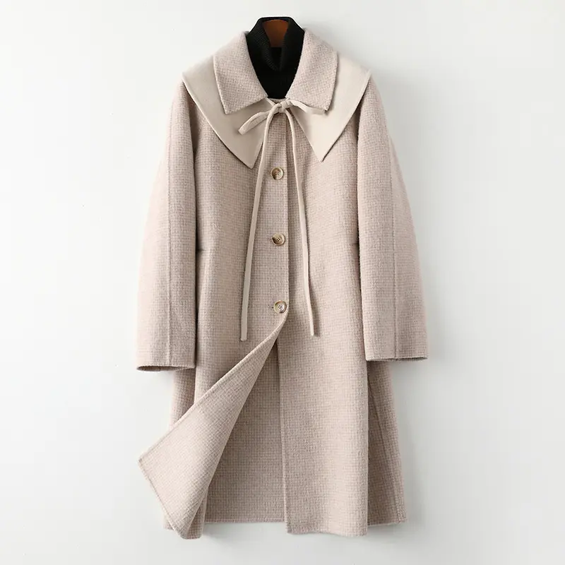 2021 шерстяное Женское пальто на заказ, Женское пальто большого размера и длинная куртка, зимнее пальто для женщин