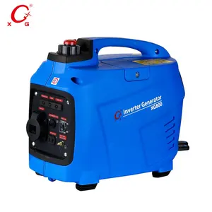 Valise silencieuse 1.0kVA Générateur onduleur 800W Générateur à essence portable Démarrage à recul Mini générateur à double carburant