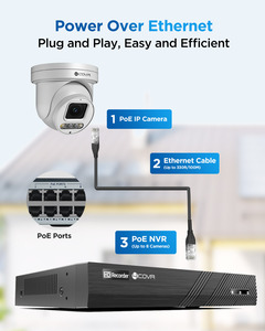 Sistema de Cámaras de Seguridad PTZ PoE 4COVR de 8 Canales, Cámara PTZ PoE de 4x5MP con Zoom 5X, Visión Nocturna en Color, Detección de Personas/Vehículos, Audio Bidireccional, Kit NVR - Product Image 2
