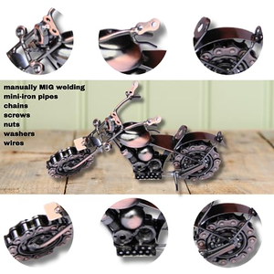 Accesorios para el Hogar de Motocicletas Vintage, Adornos Metálicos Hechos a Mano, Manualidades Metálicas para Bar, Oficina, Sala de Estar, Modelos de Autos - Product Image 4