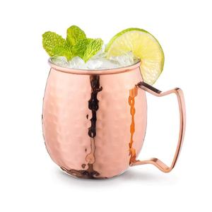 Tasse en cuivre massif faite à la main pour Cocktail, accessoire pour mulet <span class=keywords><strong>de</strong></span> moscou, ensemble <span class=keywords><strong>de</strong></span> <span class=keywords><strong>4</strong></span> unités - Product Image 6