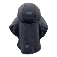 Haute qualité Polyester extérieur protection solaire chasse randonnée casquette de pêche large bord Safari seau chapeau avec rabat et ficelle