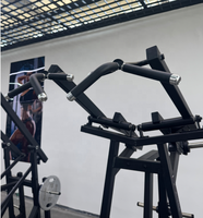 Machine professionnelle de musculation à traction frontale, équipement de gym à charge par plaques pour le développement des muscles du dos, construction robuste en acier