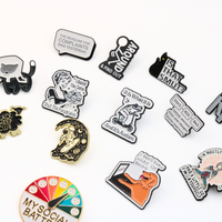 Épinglette en métal avec logo personnalisé Épingles en émail dur avec broche à paillettes Épingles personnalisées Épingles en or et émail