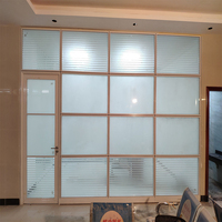 Cloison de séparation en verre pour bureau, vente directe usine, pour bureau à domicile, installation facile