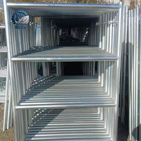 Échafaudage mobile galvanisé à cadre portique épaissi pour la décoration de chantiers de construction, échafaudage mobile renforcé