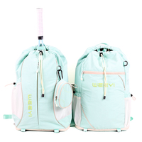 Sac à dos de sport unisexe léger et de grande capacité, en nylon et polyester, avec compartiment séparé pour chaussures, idéal pour le padel et le tennis