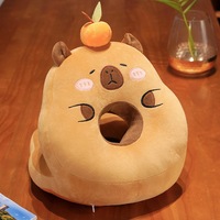 HY198 Gros Mignon En Peluche Animal En Peluche Jouets Capybara Sieste Oreiller Câlin En Peluche Capybara Sieste Coussin
