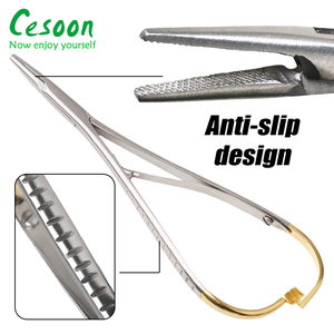 Pinza manual para agujas dentales, alicate Mathieu para ortodoncia, anillo elástico de goma, soporte de acero inoxidable para cirugía dental, 1 unidad - Product Image 2