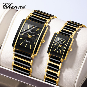 Montre <span class=keywords><strong>de</strong></span> <span class=keywords><strong>couple</strong></span> carrée <span class=keywords><strong>de</strong></span> luxe, résistante à l'eau, bracelet en céramique et alliage, <span class=keywords><strong>pour</strong></span> femme, design minimaliste, montres <span class=keywords><strong>pour</strong></span> homme, <span class=keywords><strong>cadeau</strong></span> - Product Image 2