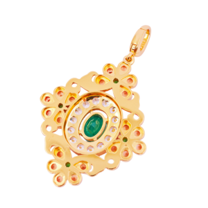 Colgante Moderno de Plata 925 con Circonita de UM Jewelry, con Baño de Oro de 18K, Certificado NGTC, Unisex, para Uso Diario, Regalo de Aniversario de Bodas - Product Image 5