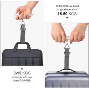 Hot Selling 50KG 10g Tragbares elektronisches LCD-Display Wiederauf lad bares Gepäck Reise waage Digital - Product Image 5