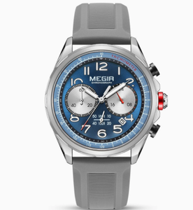 Reloj de Lujo Gohuos 9812 para Hombre, Reloj de Pulsera de Cuarzo con Correa de Nailon, Resistente al Agua, Manecillas Luminosas, Cronógrafo, Fecha - Product Image 3