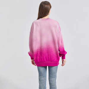 Custom Logo Bleah <b>Spray</b> Pullover Unisex Oversize Women's Fleece Eco-Friendly Breathable Spring Autumn Winter Long Casual 280g - Product Image 4