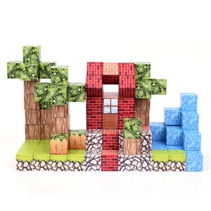 Ensemble de blocs magnétiques en plastique de 128 pièces, jouets de construction STEM pour <span class=keywords><strong>les</strong></span> enfants de 4 à 12 ans, cubes de 2,5 cm, cadeau de Noël - Product Image 4