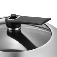 Meilleure vente Master Chef Home Cooking Batterie de cuisine en céramique Nid d'abeille Triply Wok en acier inoxydable Revêtement antiadhésif Poêle à frire