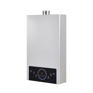 Chauffe-<span class=keywords><strong>eau</strong></span> instantané à <span class=keywords><strong>gaz</strong></span> mural haute performance 12L en acier inoxydable avec échangeur de chaleur en cuivre pour chauffage et <span class=keywords><strong>eau</strong></span> <span class=keywords><strong>chaude</strong></span>, idéal pour camping-car et extérieur - Product Image 1