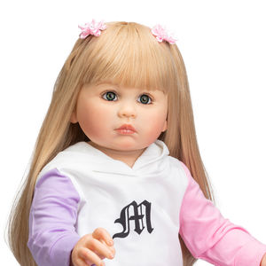 Muñeca Reborn <span class=keywords><strong>Julieta</strong></span> de 68cm de tamaño enorme para niños pequeños, ya pintada, con acabado, piel 3D, venas visibles, arte coleccionable Dol - Product Image 3