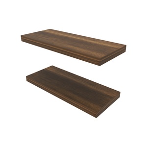 <b>Walnut</b> Floating <b>Shelf</b> Wall Mount Wooden Display Rack For Living Room Home Decor - Product Image 3