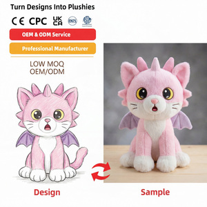 Proveedor de Juguetes de Peluche Personalizados, Muñecos de Gato Alado de Dibujos Animados, Regalos con Temática Mágica, Osos de Peluche de Ganchillo, Perros de Peluche Realistas, Peluches Personalizados - Product Image 1