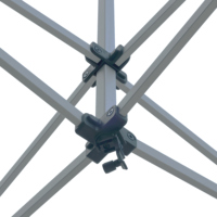 Tente pliante personnalisée pour salon professionnel avec impression CMJN par transfert thermique, gazebo publicitaire extérieur, structure en aluminium