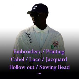 Suéter Personalizado para Hombre, Estilo Jacquard, Cuello Redondo, Manga Larga, Cálido para Invierno - Product Image 5
