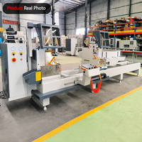Machine de découpe CNC à double tête pour angles intérieurs à 45 degrés, pour moustiquaires et profilés aluminium étroits, avec contrôle de valeur absolue