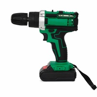 Perceuse électrique rechargeable de qualité industrielle 21V, kit de bricolage domestique avec 2 batteries et embouts multiples (bois/métal), coffret compact