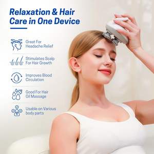 Noblemouse, masajeador de cabeza de vibración eléctrica, dispositivos de comodidad deeprooted para aliviar la tensión del cuero cabelludo, gatillo de liberación, masaje del cuero cabelludo - Product Image 2