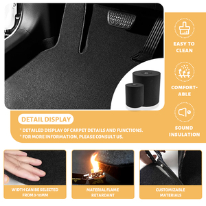 Tappetino Universale Personalizzabile in Fibra di Poliestere per Interni Auto BYD, Ignifugo, Spessore 10MM, Garanzia 1 Anno - Product Image 4