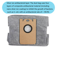 Eufy RoboVac L35 LR30 Filtre à charbon actif hybride Sac à poussière Pièces de rechange pour aspirateur robot