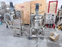 Cuve de mélange chauffante à double enveloppe de 100 L avec pompe de circulation émulsifiante, cuve de agitation chimique, réservoir de mélange