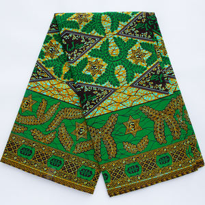 Tissu imprimé en coton véritable ciré 100% coton, véritable <span class=keywords><strong>pagne</strong></span> hollandais pour robes et chemises africaines, tissé, 6 yards, <span class=keywords><strong>pagne</strong></span> africain - Product Image 5