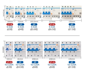 Rccb Chnt NXBLE-63Y Dư Hiện Hoạt Động Ngắt Mạch 1P + N 2P 6A 10A 16A 20A 25A 32A 40A 50A 63A 30mA 6kA - Product Image 3
