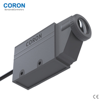 Sensor de Color Coaxial Reflectante CORON KS-R22-P, Salida Óptica PNP, Alta Reflexión, Respuesta Rápida, 8-12 mm, 12-24 VCC, Detecta Rojo