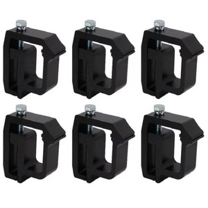 Heavy Duty Roof Mount Clamps Aluminum Black Silver 1/4/6 Piece Pack For Car Truck Campervan <b>Racks</b> - Product Image 3