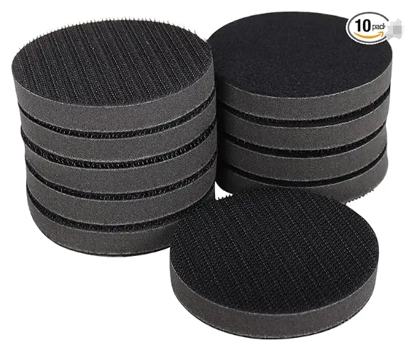 3 Inch (75mm) Soft Foam Interface Pad Hook & Loop Sponge Cushion Buffing Pad 3" Sanding Disc for Mini Random Orbital Air Sander