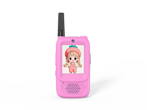 Aoro Lot de 2 Talkie-<span class=keywords><strong>walkie</strong></span> numériques sans fil rechargeables portables bleu et rose pour enfants, écran IPS de 2,0 pouces, batterie 1000-1500 mAh - Product Image 6