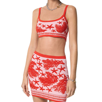 Vente en gros Personnalisé Vintage Pull En Maille Fine Strap Graphic Beach Tricots Pour Femme Coton Tricot Débardeur Pull Femme