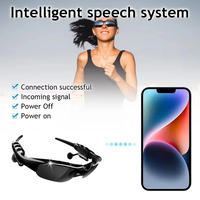 Lunettes audio intelligentes BT 5.0 avec son surround, écouteurs pour sports de plein air et cyclisme, dotées d'un indicateur de batterie LED et d'un chipset JL
