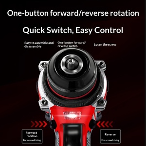<span class=keywords><strong>Taladro</strong></span> Atornillador Eléctrico Recargable de 21V con Batería de Litio, Sin Escobillas, Reversible, de Dos Velocidades, para Uso Doméstico - Product Image 4