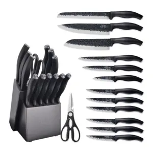 厂家批发全套菜刀套装14件不锈钢礼品刀厨师实用套装带刀架