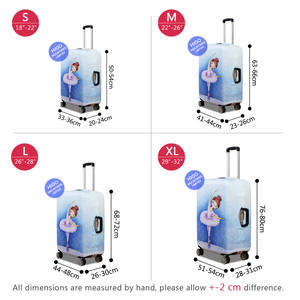 桜柄ミディアムスーツケース保護アンチスクラッチラゲッジカバー、ジッパークロージャー付き - Product Image 2