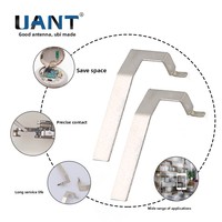 Antenne WiFi Conception Personnalisée Communication Multi-fréquence Ressort en Acier Inoxydable Cuivre Blanc 2.4G/915MHz Modèle UB01NJ3D294A