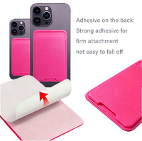 Étui de téléphone en TPU personnalisé 2026 avec porte-cartes arrière, pochette adhésive pour cartes d'identité et de crédit, design portable